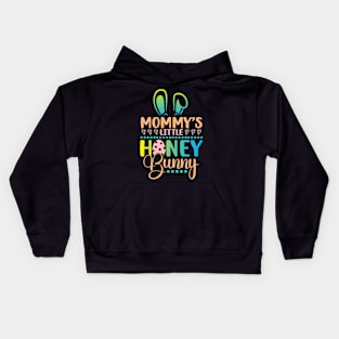 Mommy's Little Honey Bunny Toddler Little Mommys Bunny Kids Hoodie